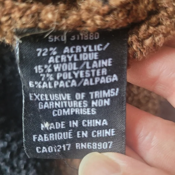 Le Chateau Long Zip Striped Sweater, BNWT, Size M - Picture 9 of 9